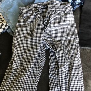 Checked brandy pants